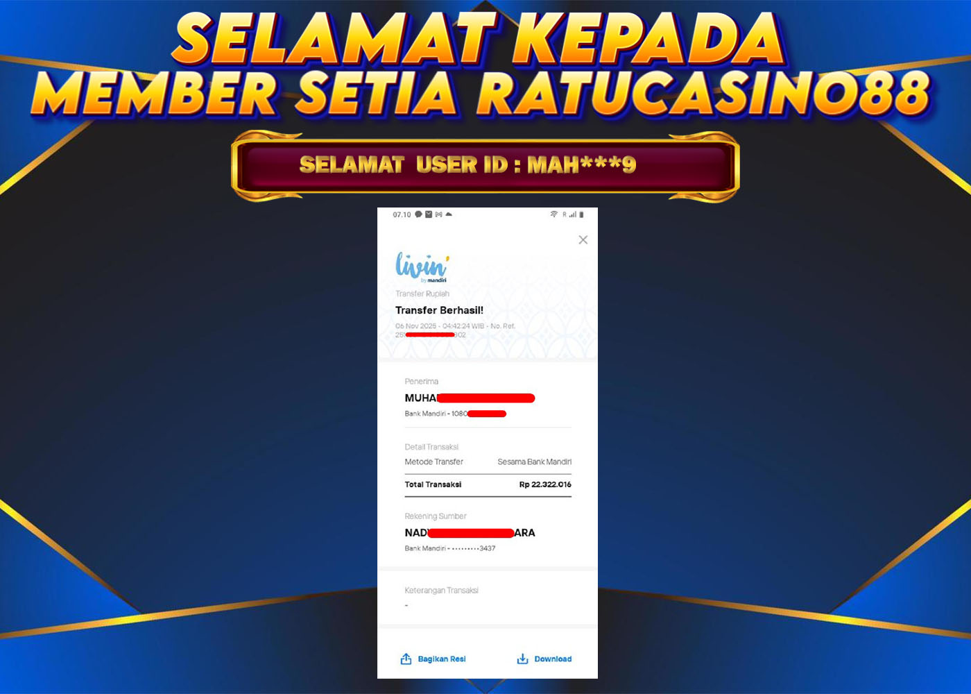 WITHDRAWAL MEMBER 114